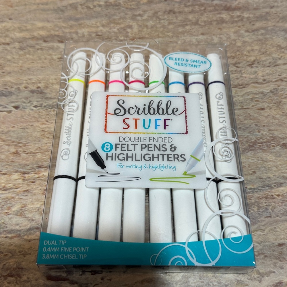 Scribble Stuff Double Ended Felt Pens & Highlighters